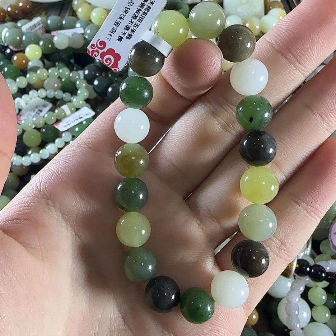 和田玉手链未镶嵌17