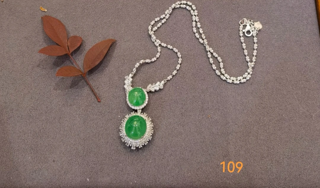 【宝妈珠宝精选】BM000109 天然翡翠缅甸A货项链