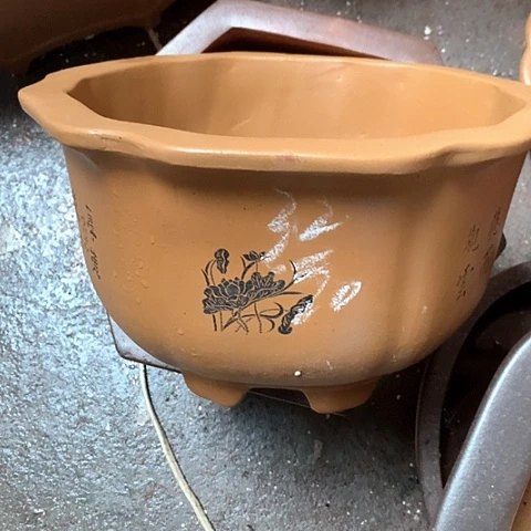 紫砂花盆手工制作