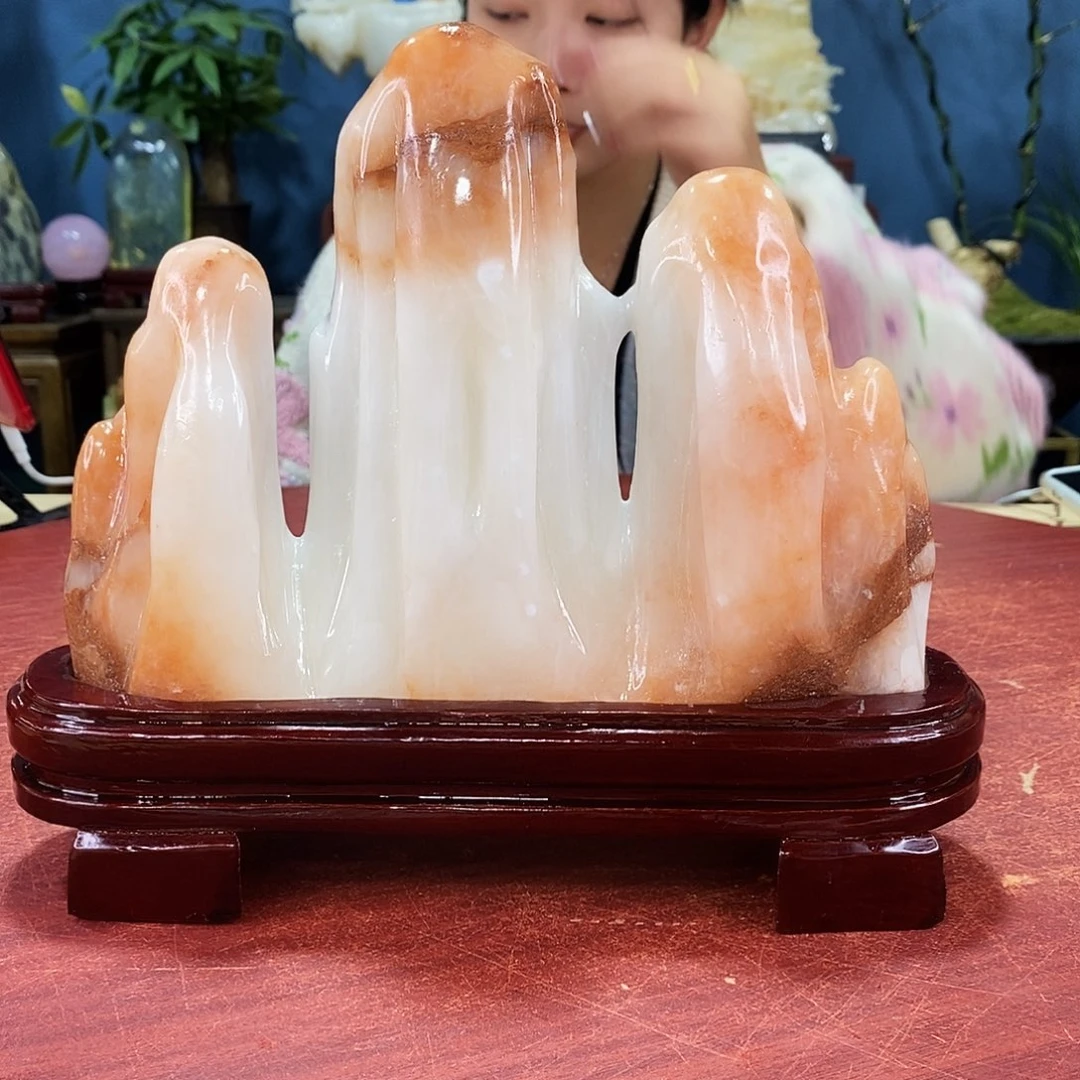 玉天然玉石摆件制作