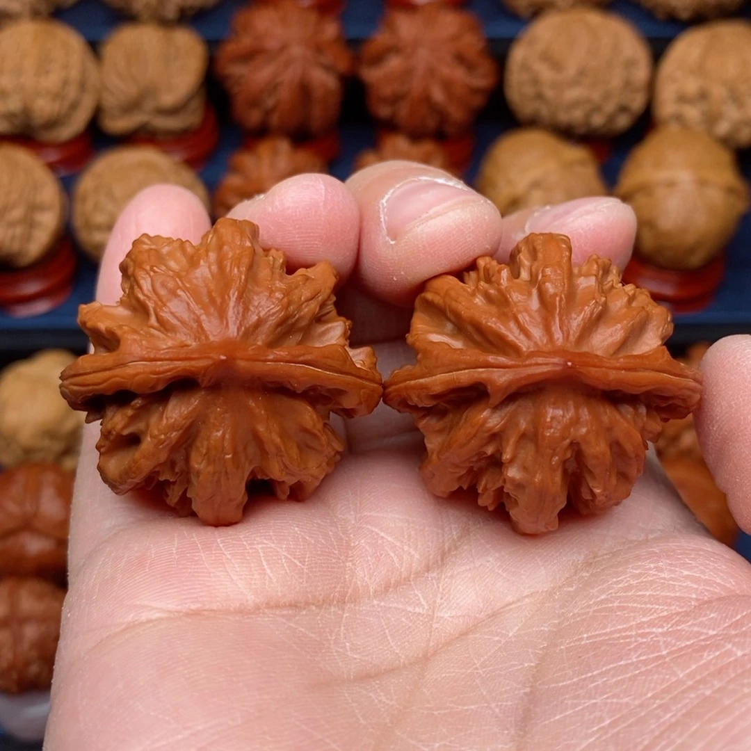 把件文玩核桃手捻野生火焰粗筋