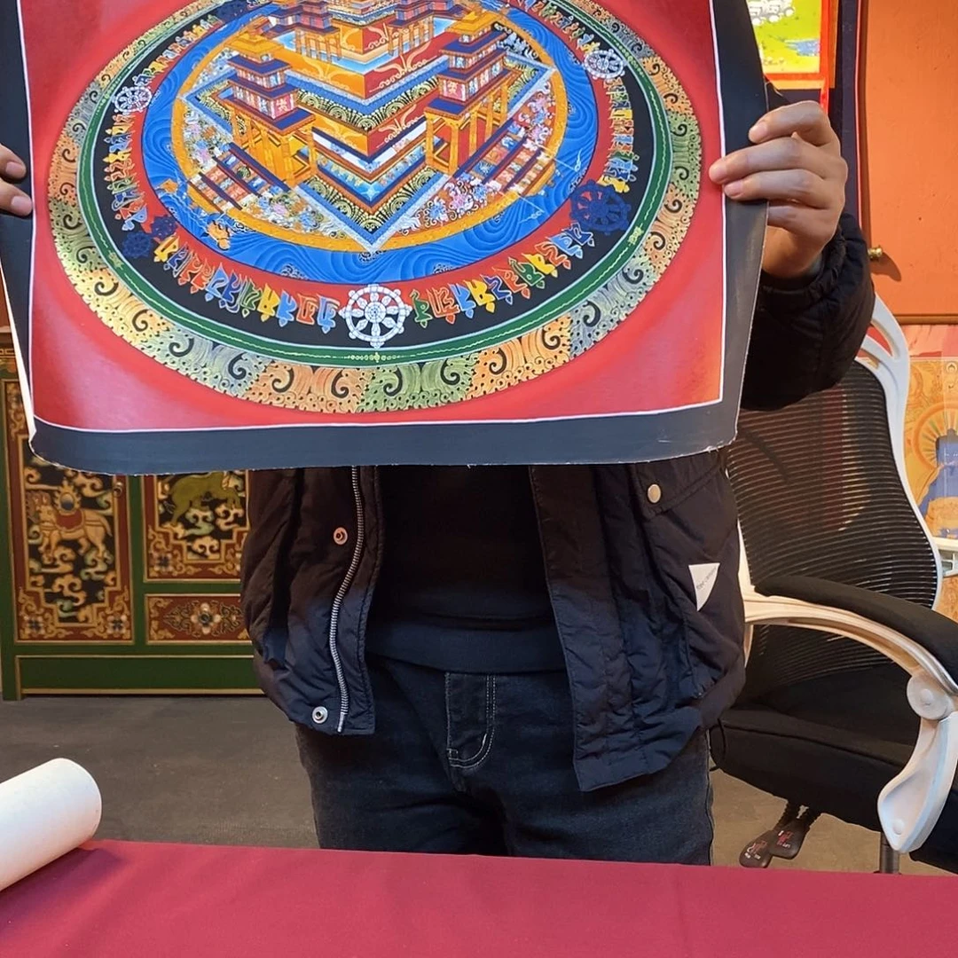 装裱画十*少35×50立体坛城