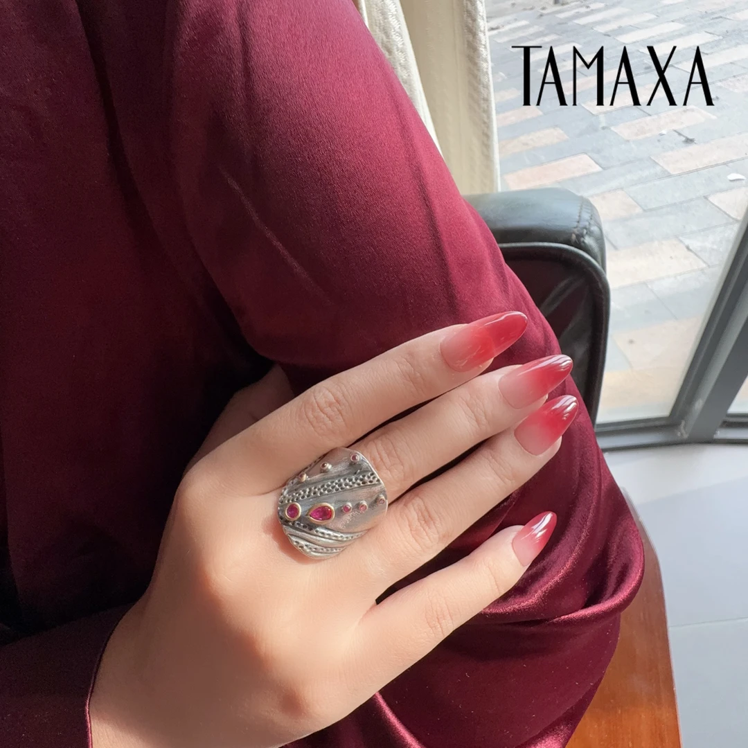 925银戒指 Tamaxa纯银戒指