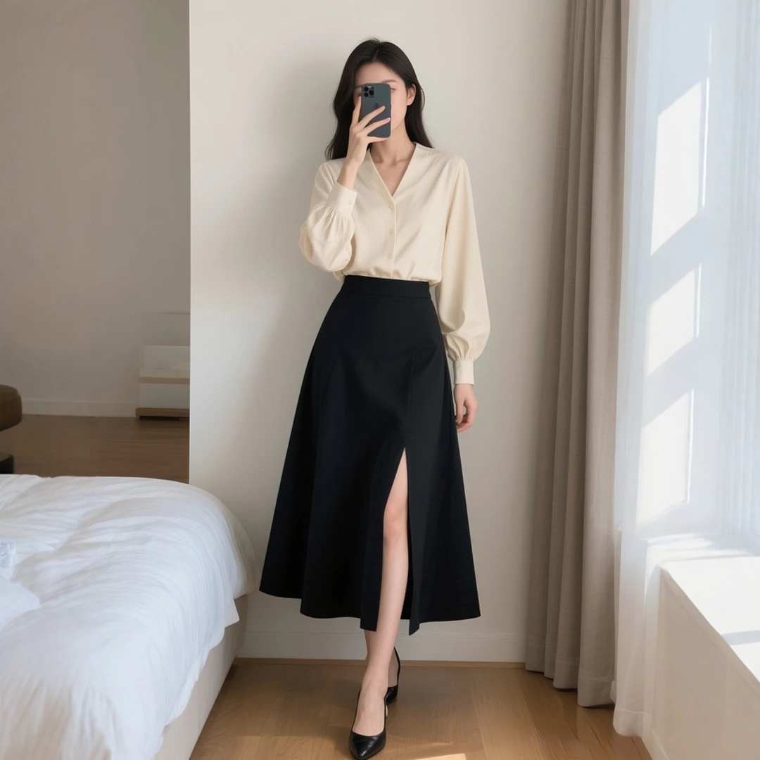 早秋新款女装时尚气质法式复古气质两件套装半身裙子女士通勤秋季