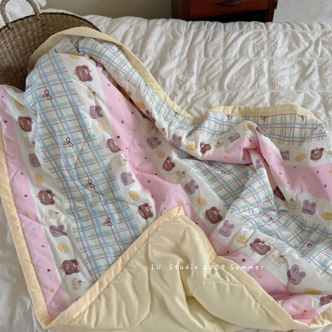 艾柚夏凉被亲肤柔软2025夏季非全棉纯棉可机洗单人