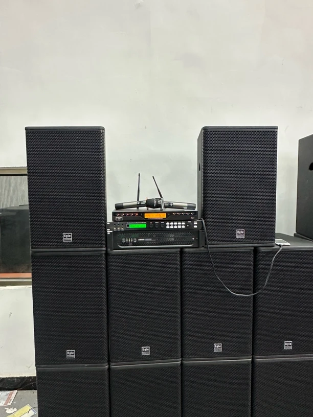 不包邮，意大利 艺高12寸家庭专业音响四件套带三脚支架，机柜