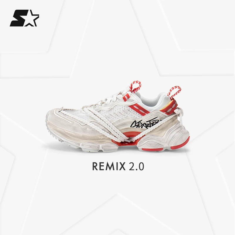 【徐艺洋同款】STARTER Remix2.0复古涂鸦厚底脏脏老爹鞋 SF51CH001