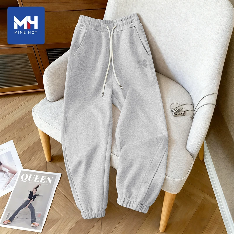 唐狮集团MH华棉裤子女2025新款秋冬束脚裤洋气大码百搭卫裤x宽松