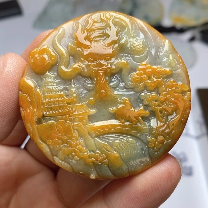颈饰未镶嵌翡翠翡翠