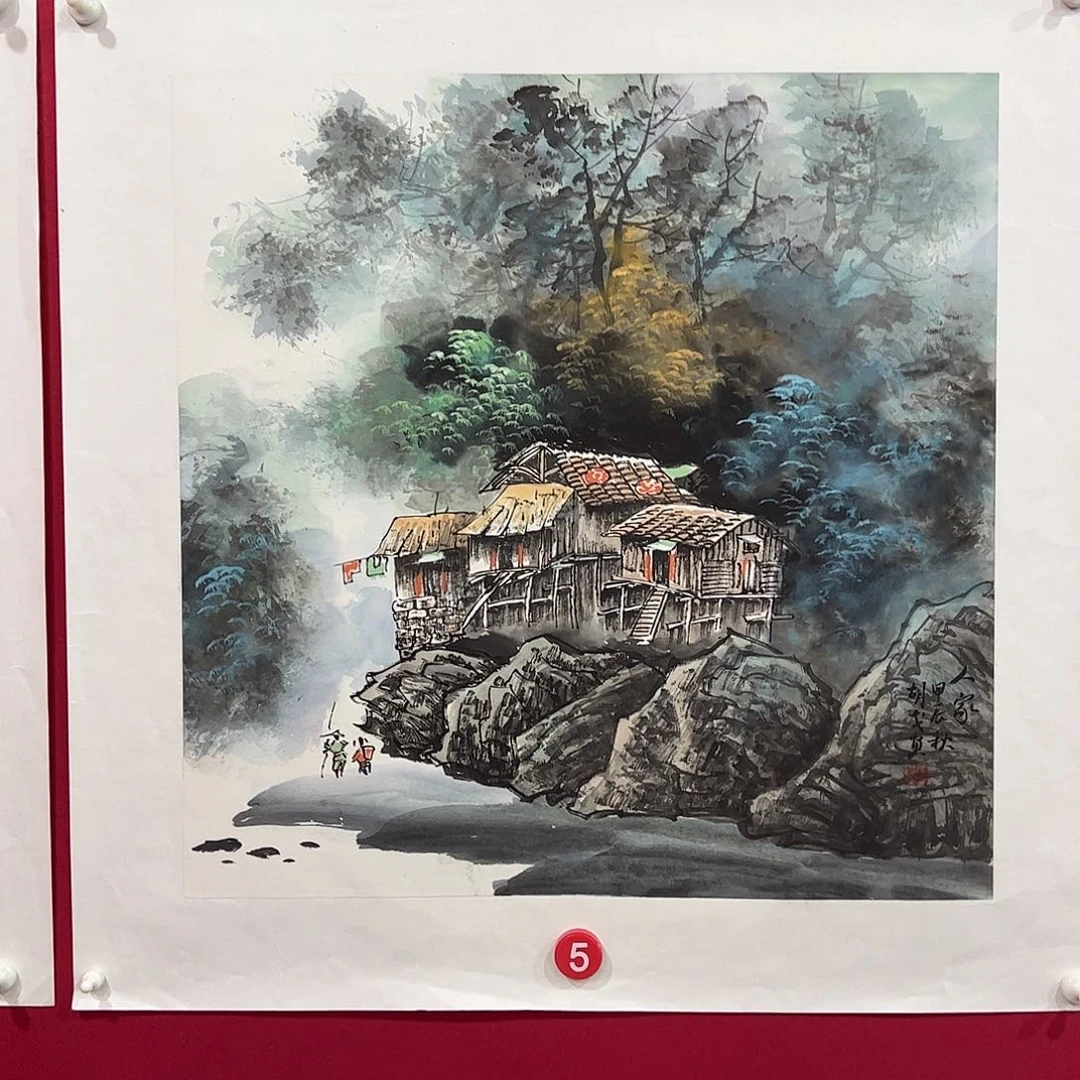 国画胡戈三尺斗方作品