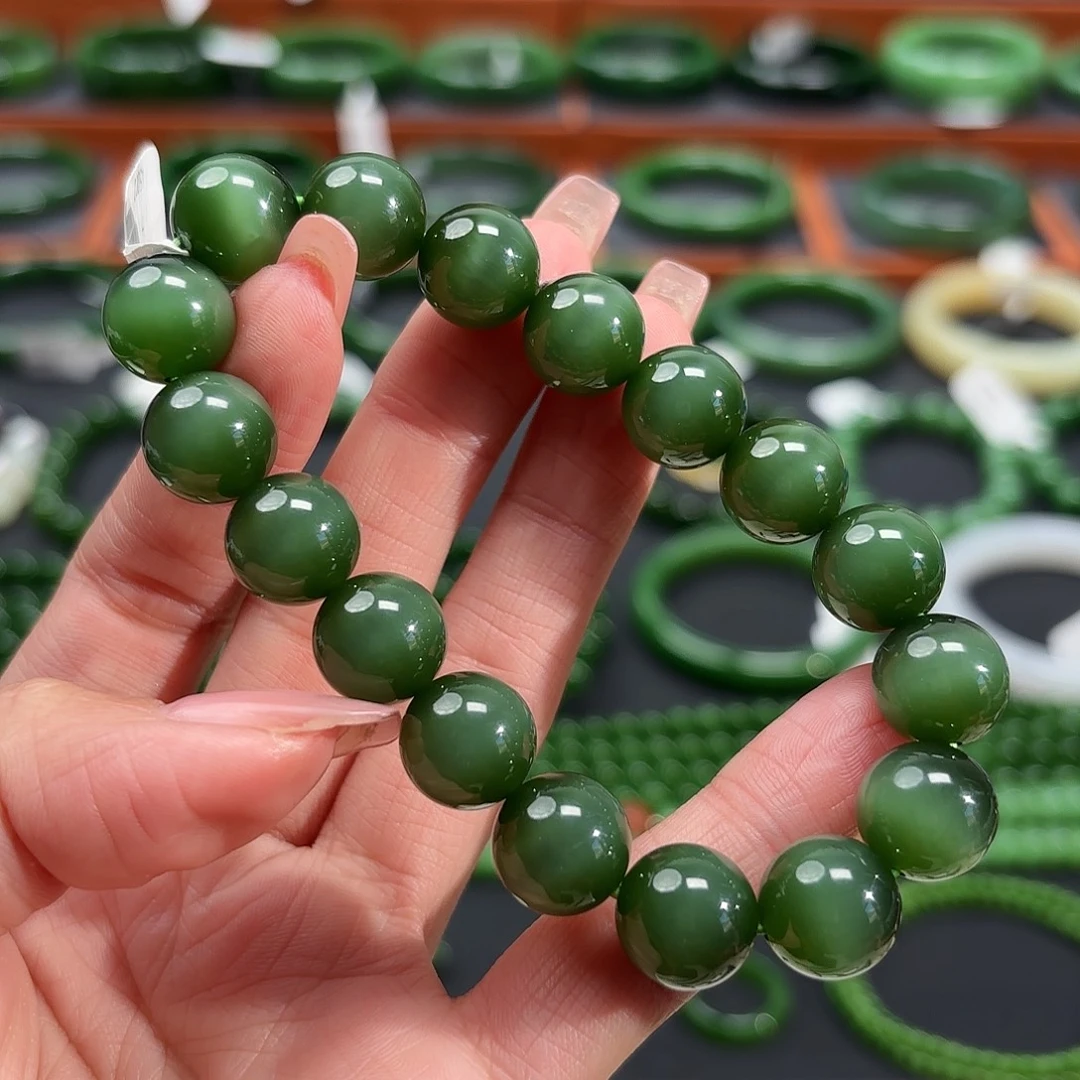 和田玉未镶嵌手镯卡12