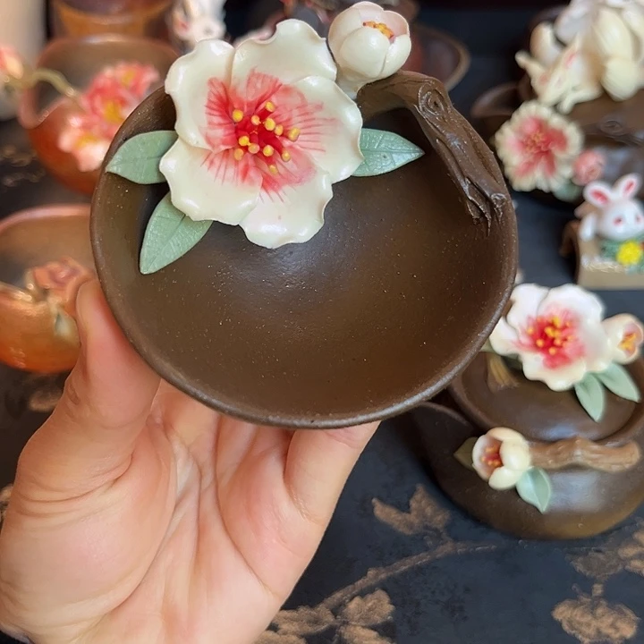 千玺造物桃花茶杯