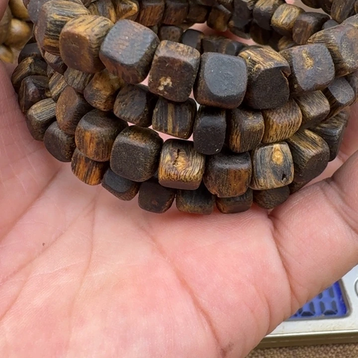 天***涯沉香手串张勺子手串34克加