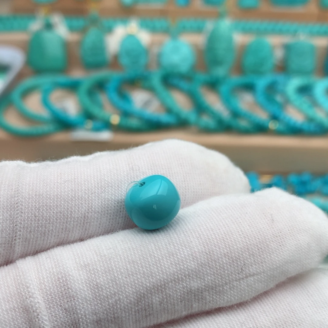 绿松石未镶嵌珠宝奇石9.7mm