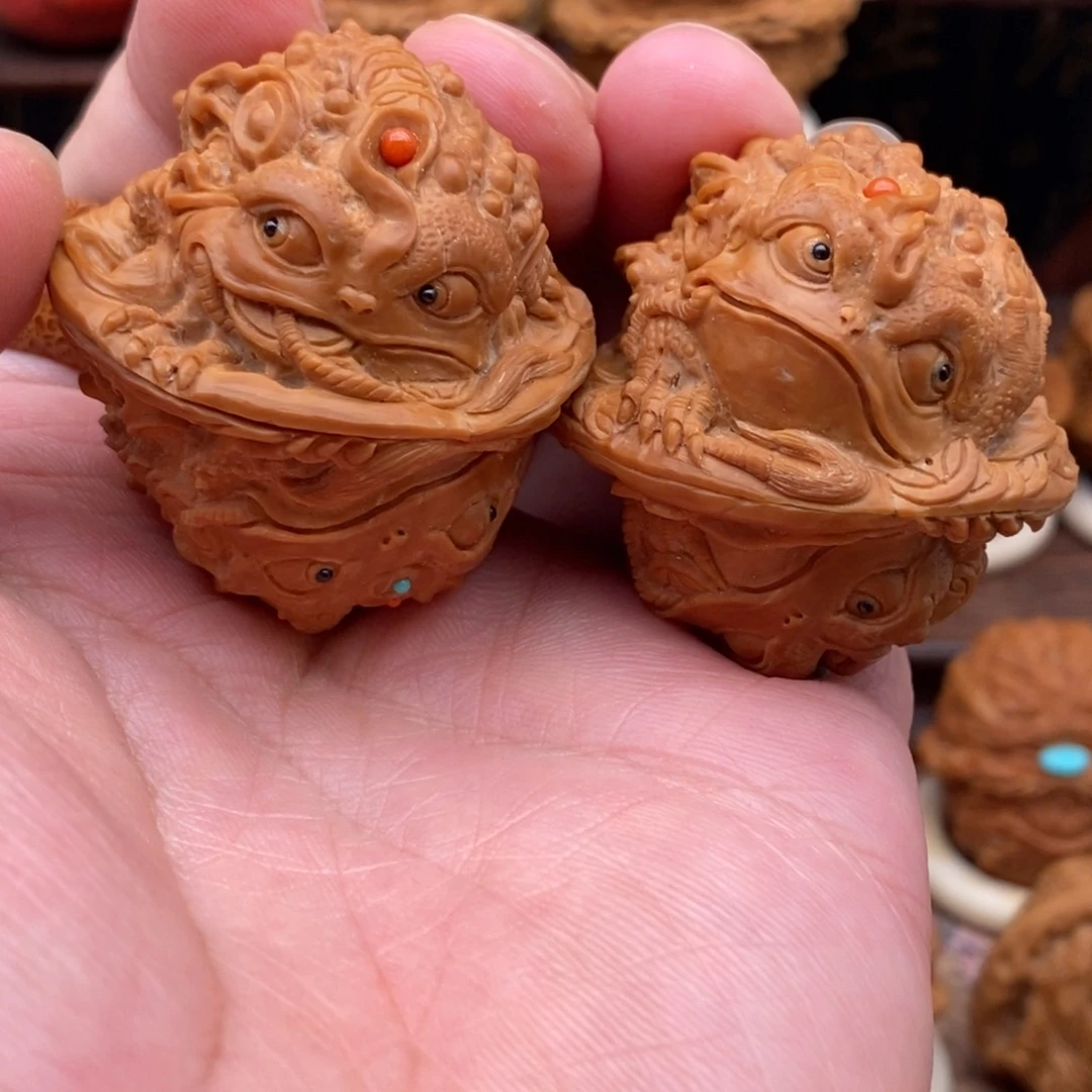 核桃手串/手链正**挥白狮子金蝉