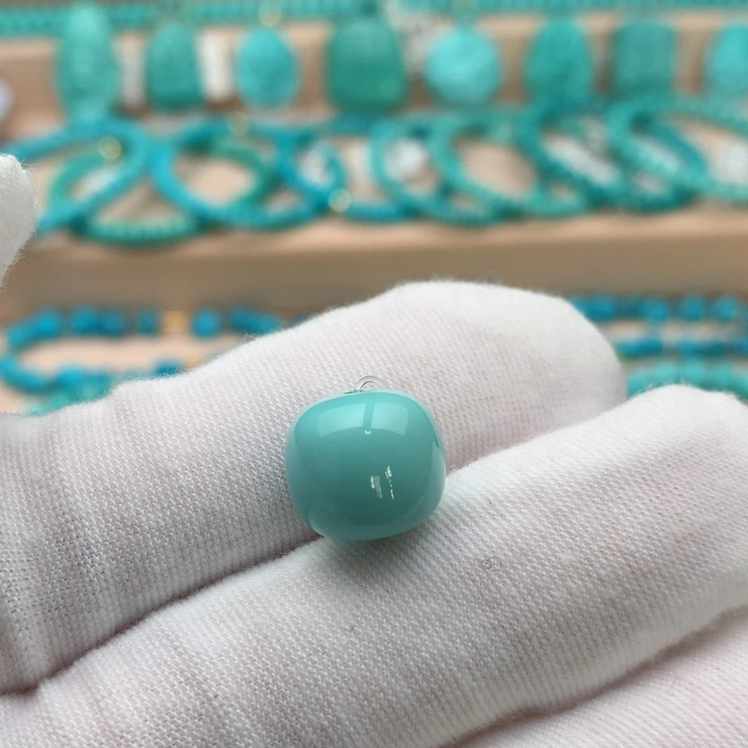 绿松石未镶嵌珠宝奇石12mm