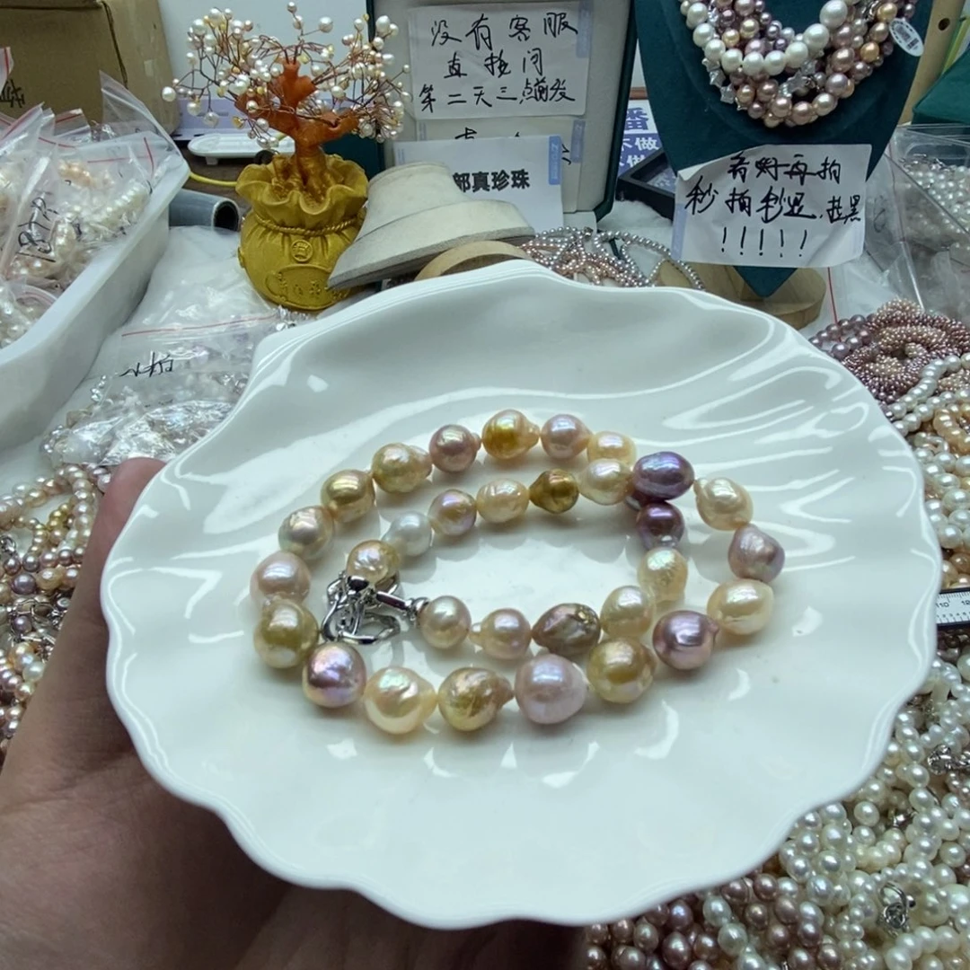 小****天然淡水珍珠无人工干预淡水珍珠银S925镶嵌