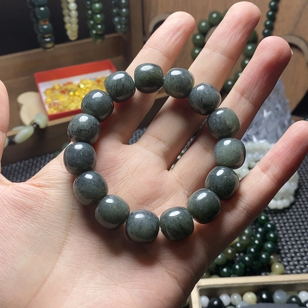 和田玉未镶嵌手串12