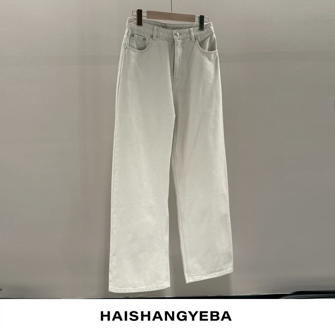 【海上叶爸】623L0011直筒牛仔裤