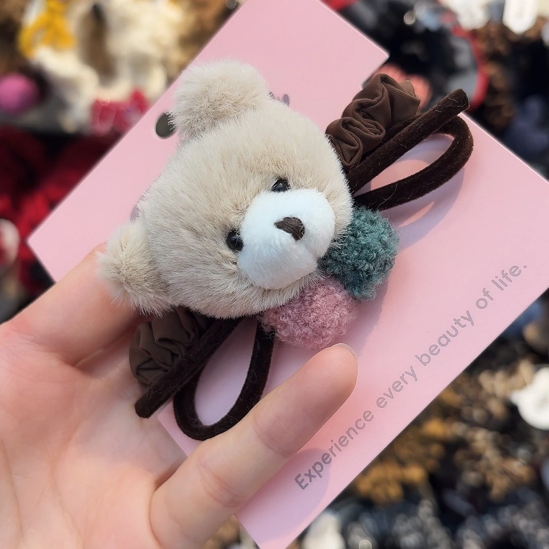 布艺铁合金小熊发绳14