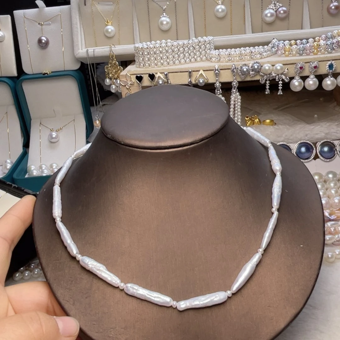 银S925镶嵌珍珠首饰淡水珍珠