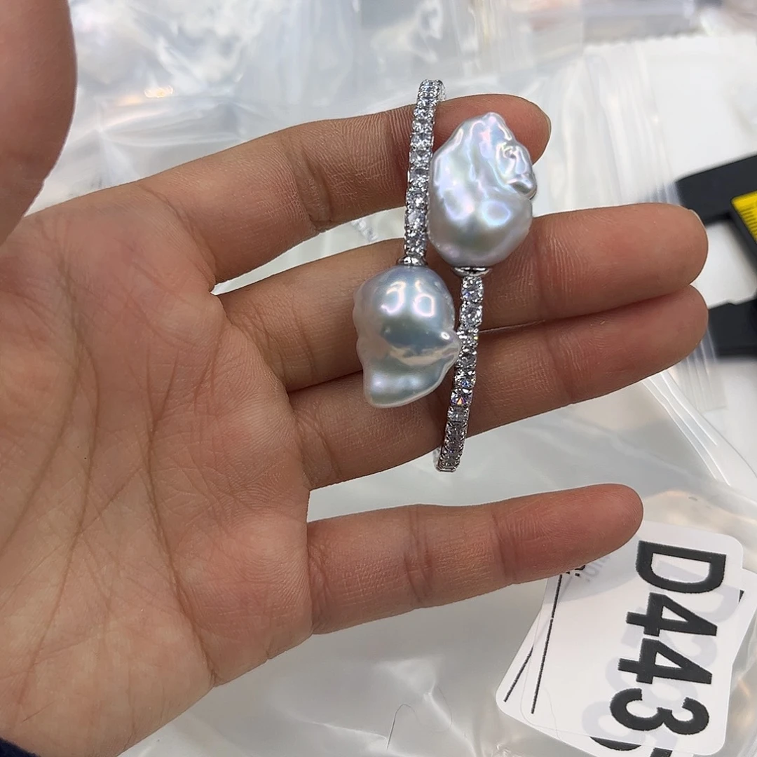 耳饰合金淡水珍珠