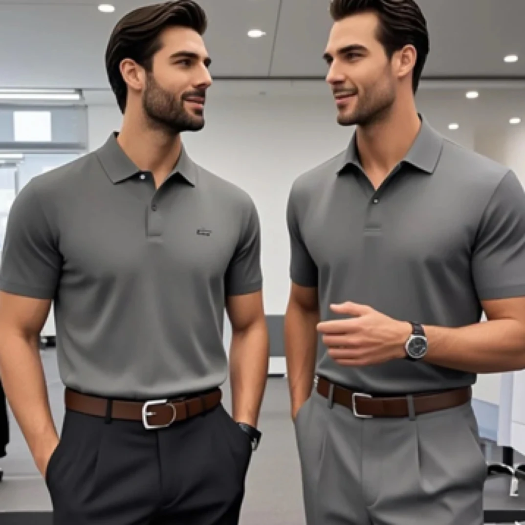 2025新款夏高档男装男士休闲商务精品POLO衫