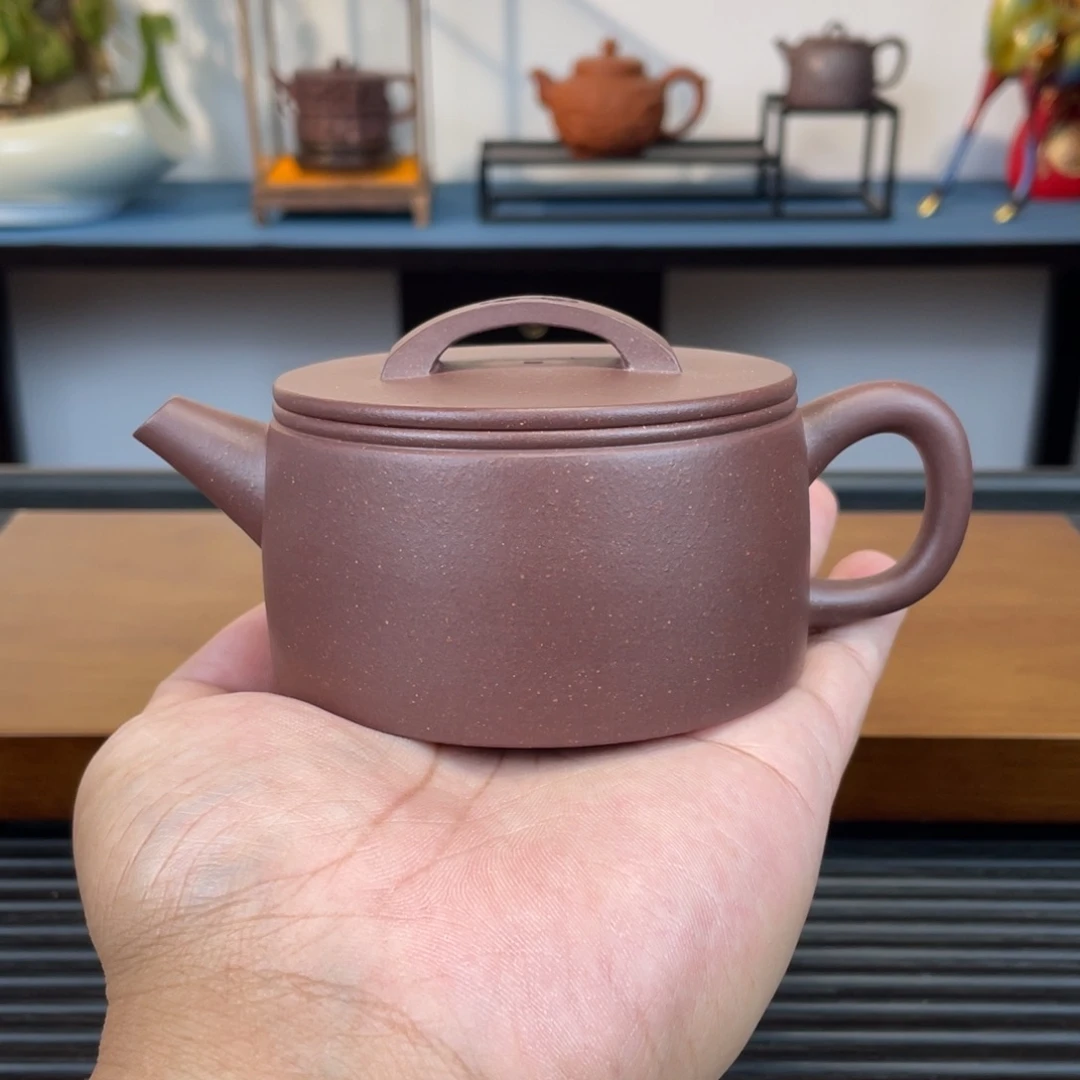 茶壶紫砂底槽青汉瓦200cc