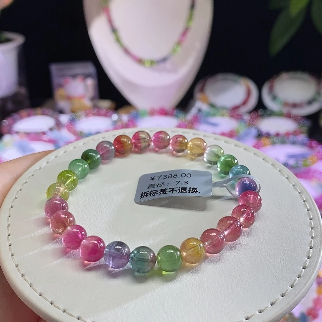 未镶嵌手链碧玺西瓜