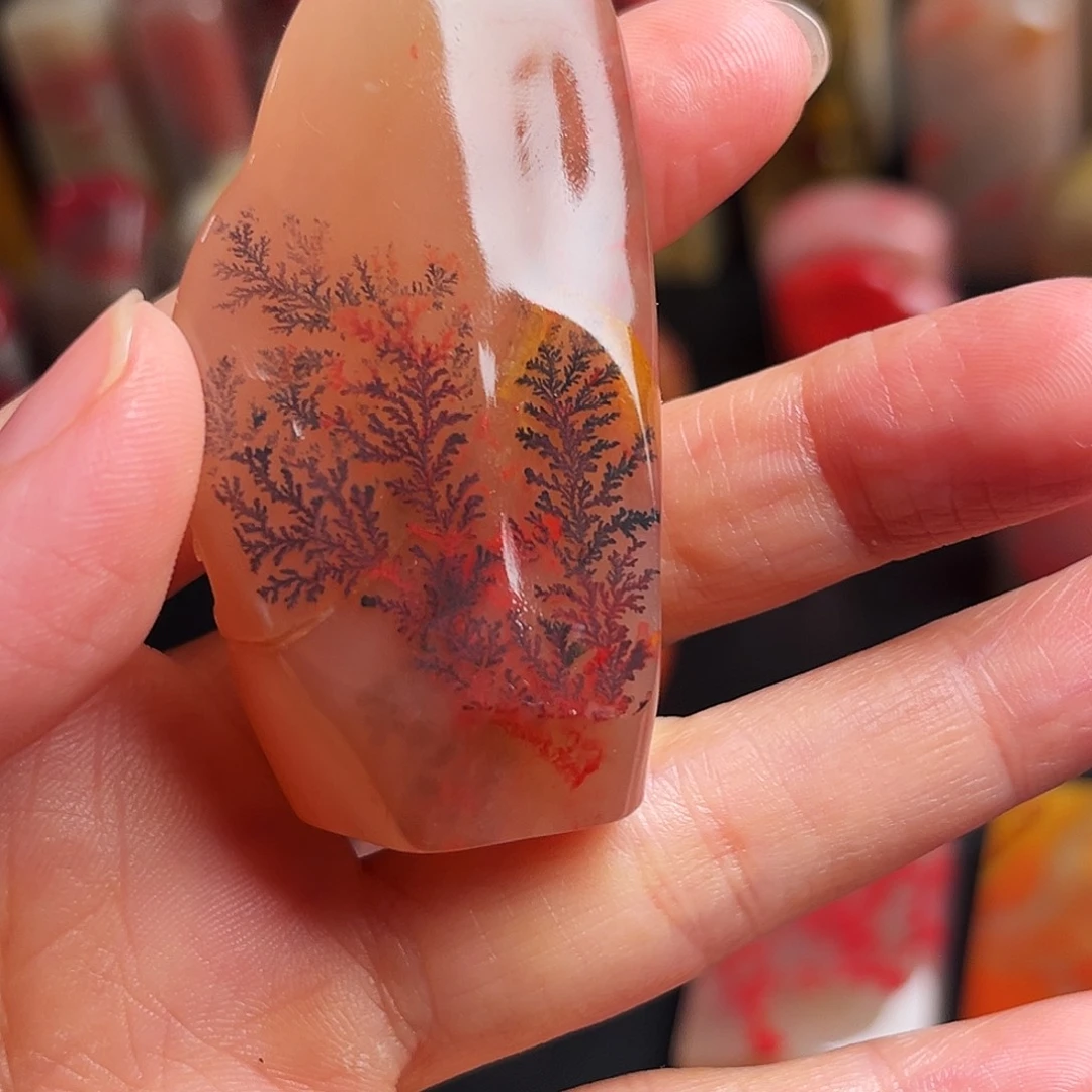 巴林石印石鸡血石随形章