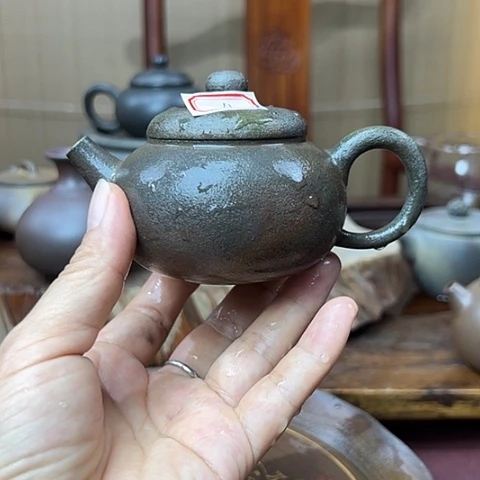 戬谷龙窑柴烧茶壶11