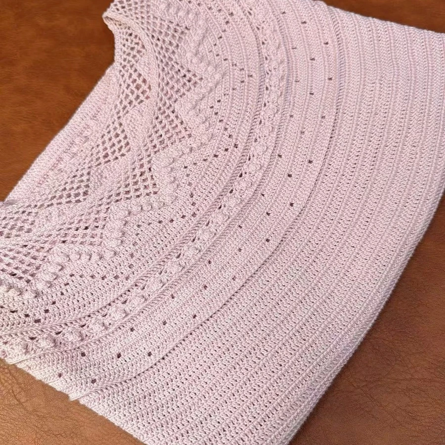 石榴宝家 钩针款套头衫《棠果》