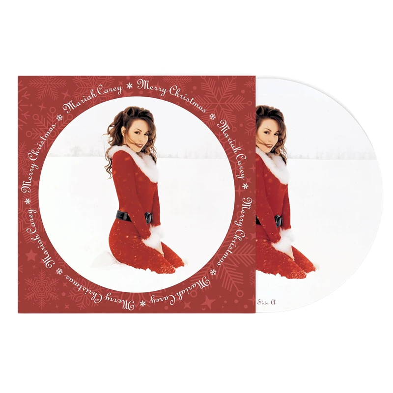 【原装进口】牛姐玛丽亚凯莉 圣诞快乐30周年纪念版 图案胶黑胶唱片