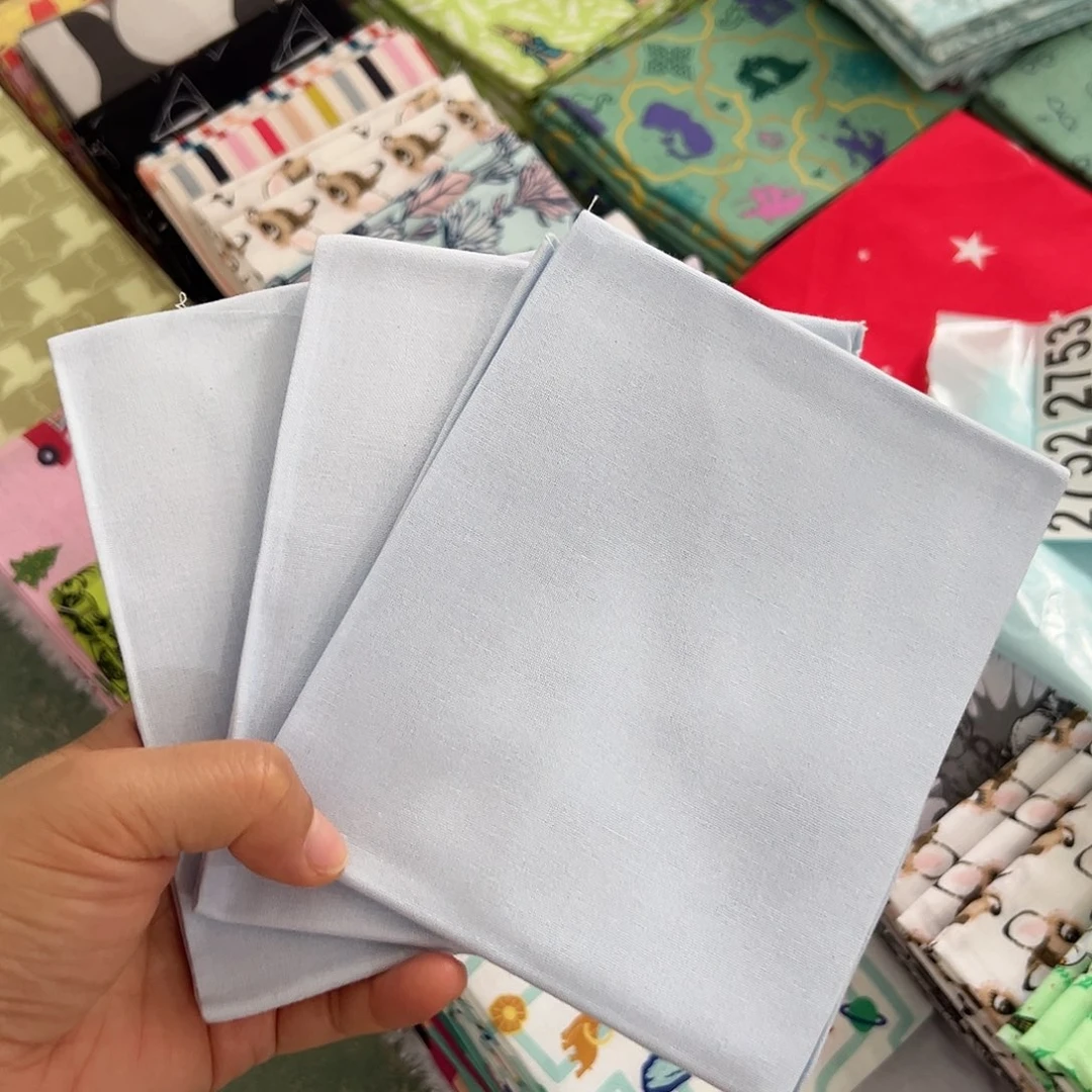3片纯棉平布45.50厘米一片果子布艺淡蓝色