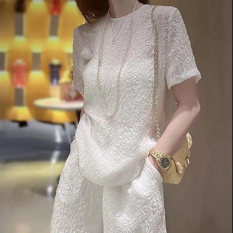 外贸意大利原单出口剪标欧货夏季女国际两件套装棉麻专柜尾货