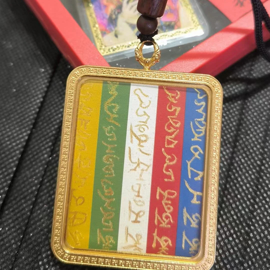 非金属棉绳项链 唐卡吊坠项链带绳子网红同款链（两面图图随意搭配