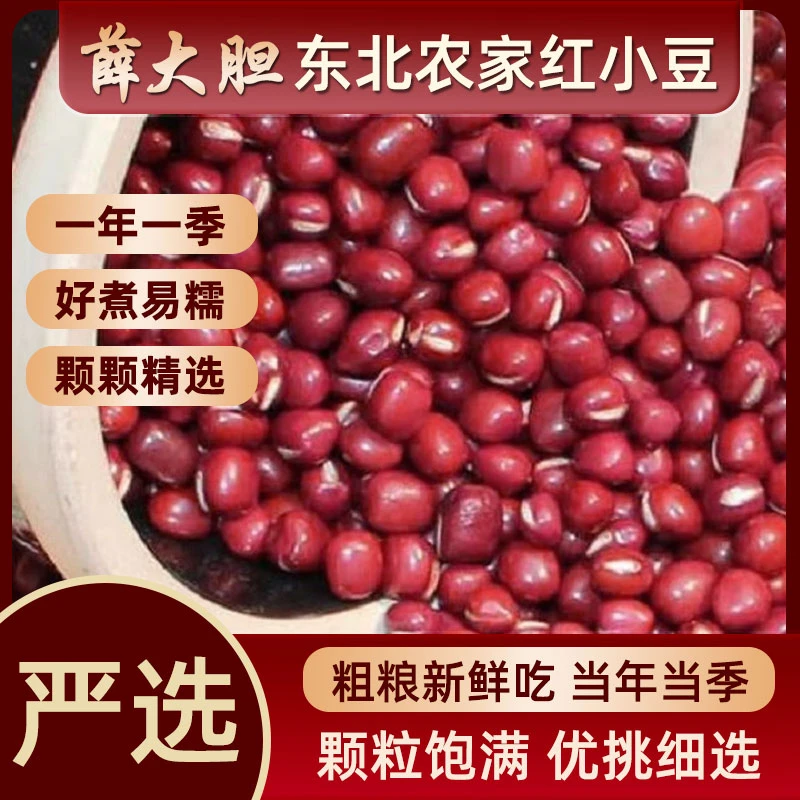 2025薛大胆东北红小豆农家自产 饱满营养五谷杂粮红豆
