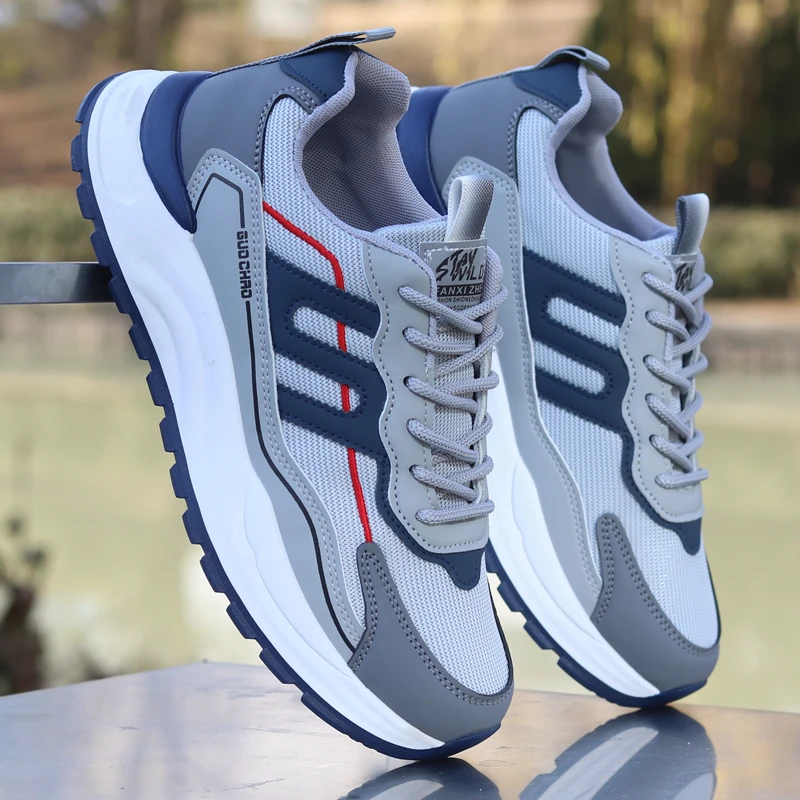 鞋子男春季新款潮流网面软底旅游鞋防滑耐磨跑步鞋男士百搭运动鞋