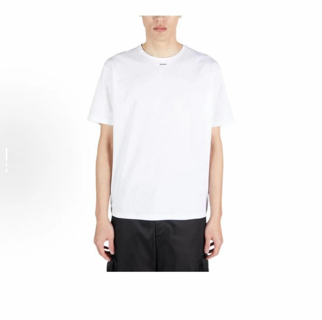 99新 Prada/普拉达 纯色印花logo短袖/尺码XXL/编号7810