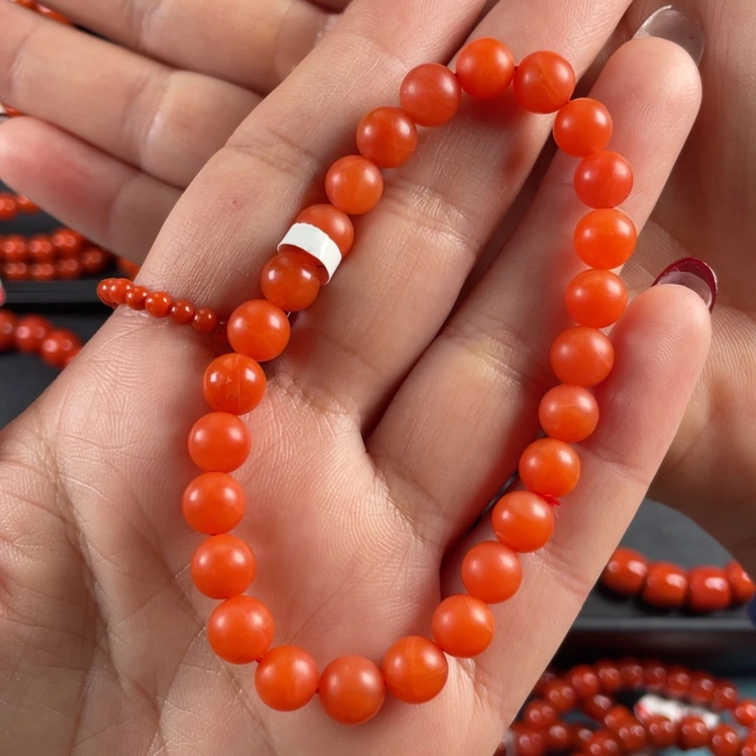 南红玛瑙手链未镶嵌热****夜妞7