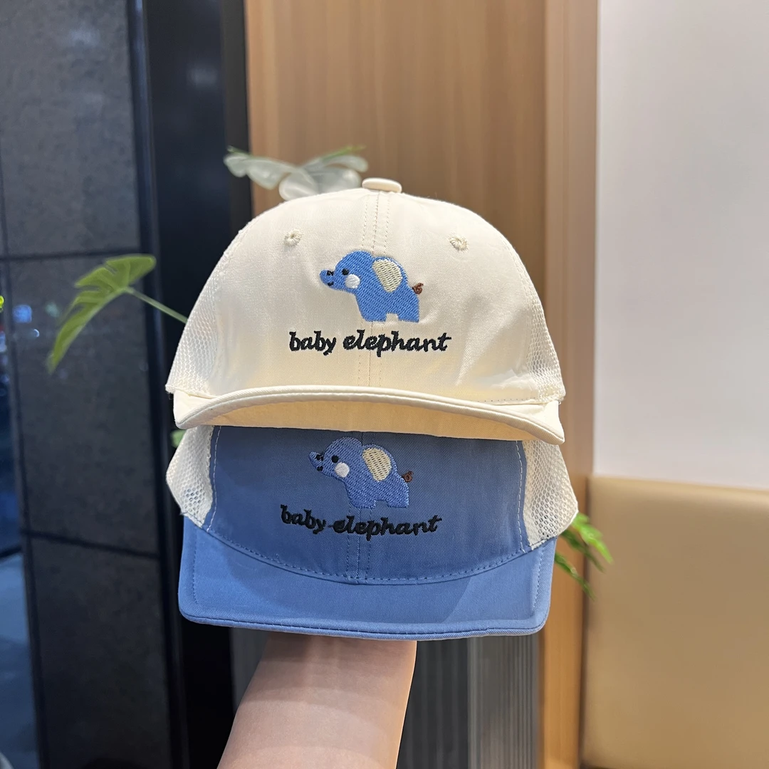 宝宝帽子春秋薄款鸭舌帽可爱超萌婴儿遮阳夏季男宝儿童软檐棒球帽