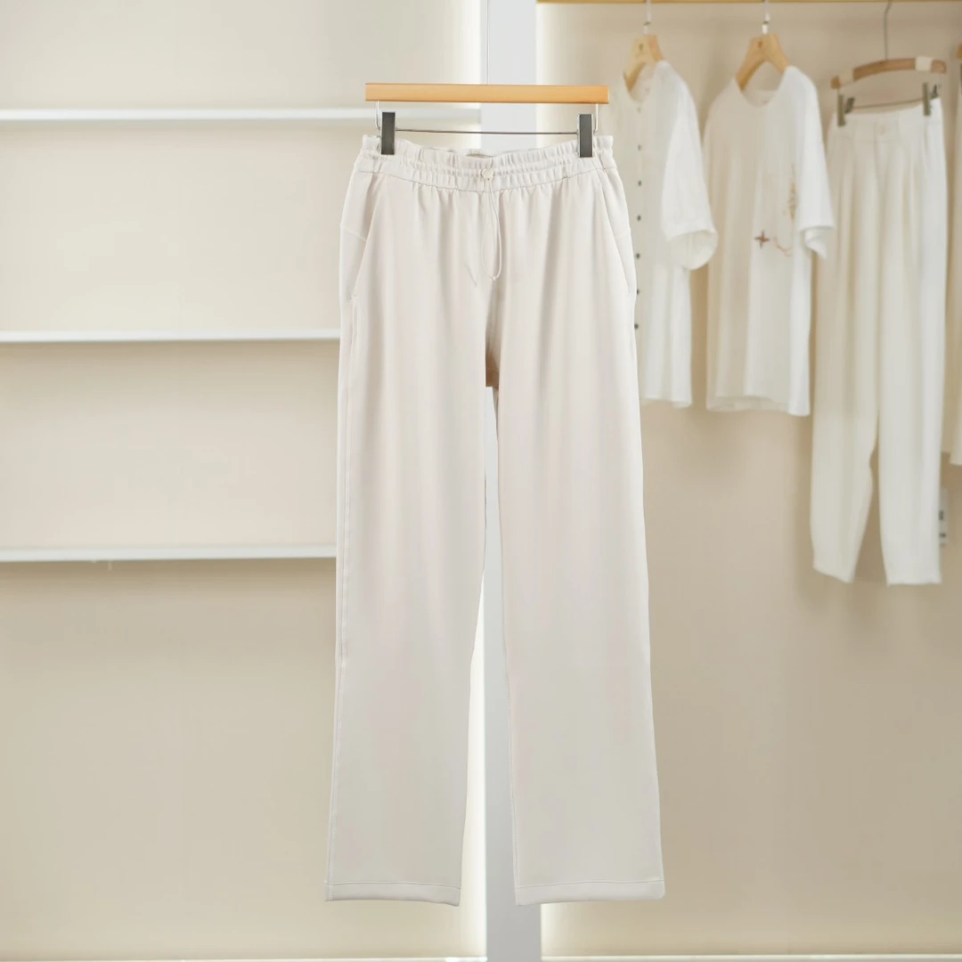 【麦笛14】5070222 秋季时尚简约米色长裤品牌撤柜女装