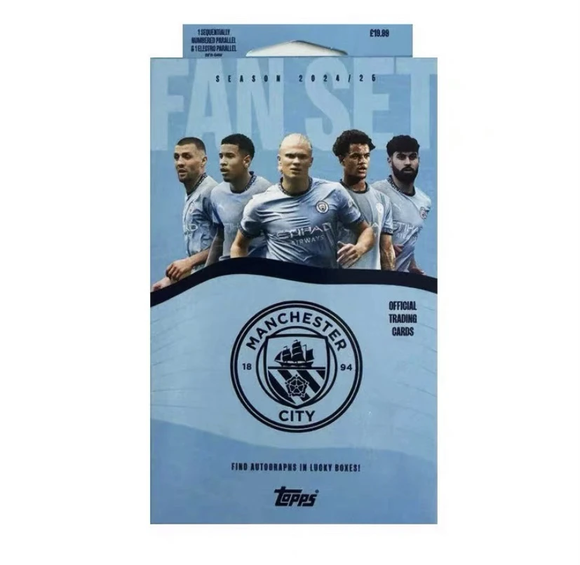 24-25 Topps 足球 球星卡 曼城 队盒 俱乐部 Fan Set