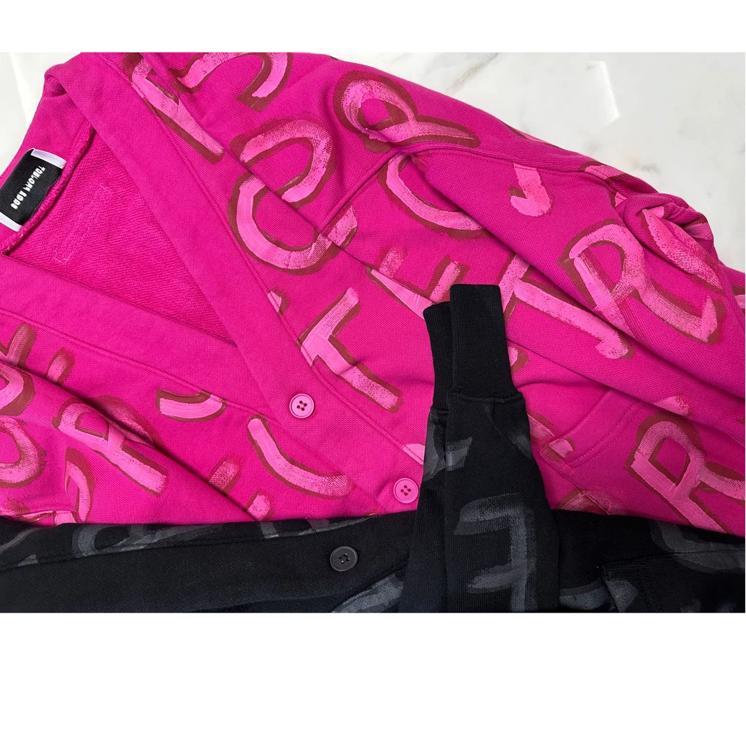 【外贸系列】新款字母涂鸦印花夹克外套男女同款时尚百搭