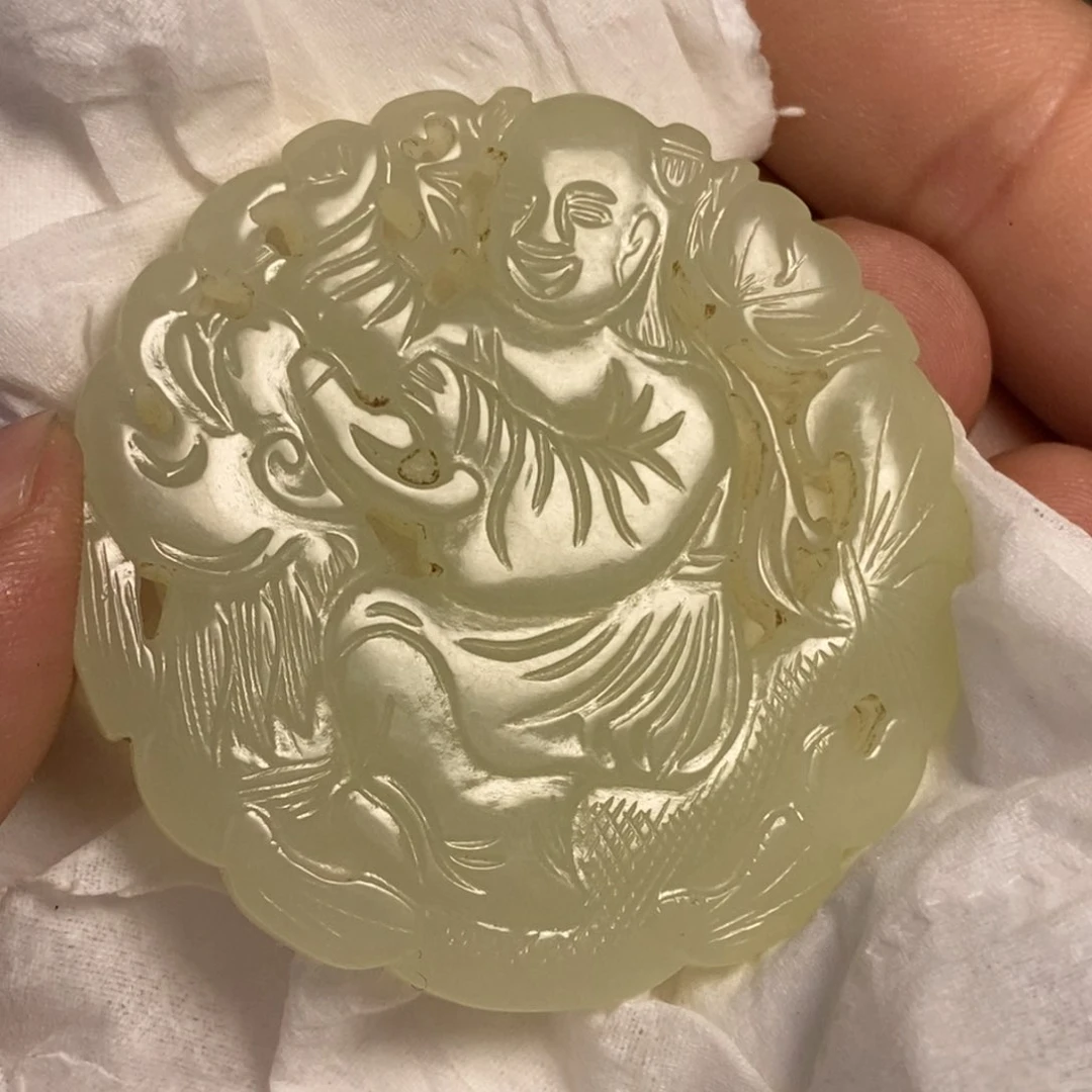 颈饰未镶嵌和田玉运**隆