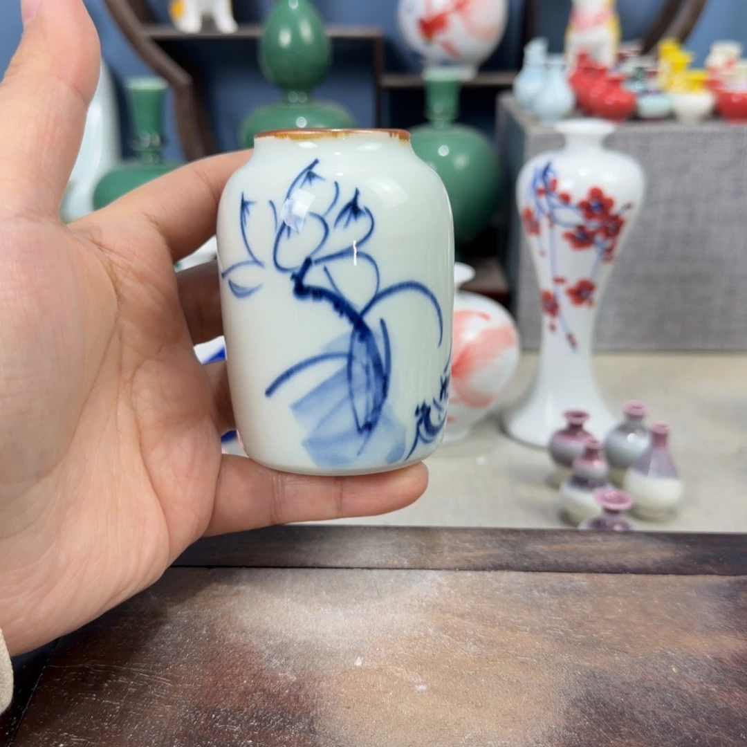 陶瓷手工小花器摆件