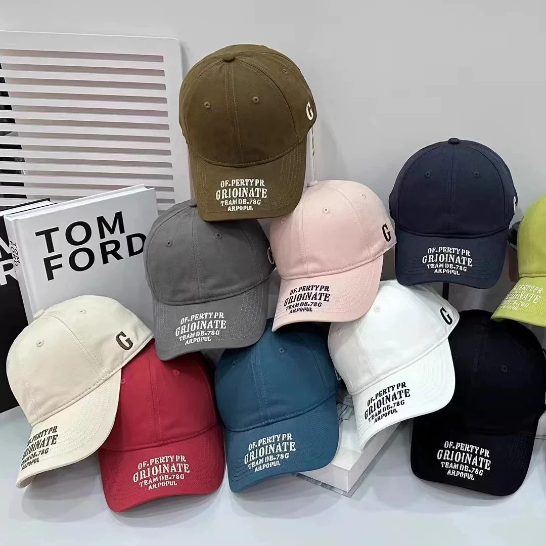 【楠楠推荐】韩版刺绣帽檐字母刺绣棒球帽男女C5119