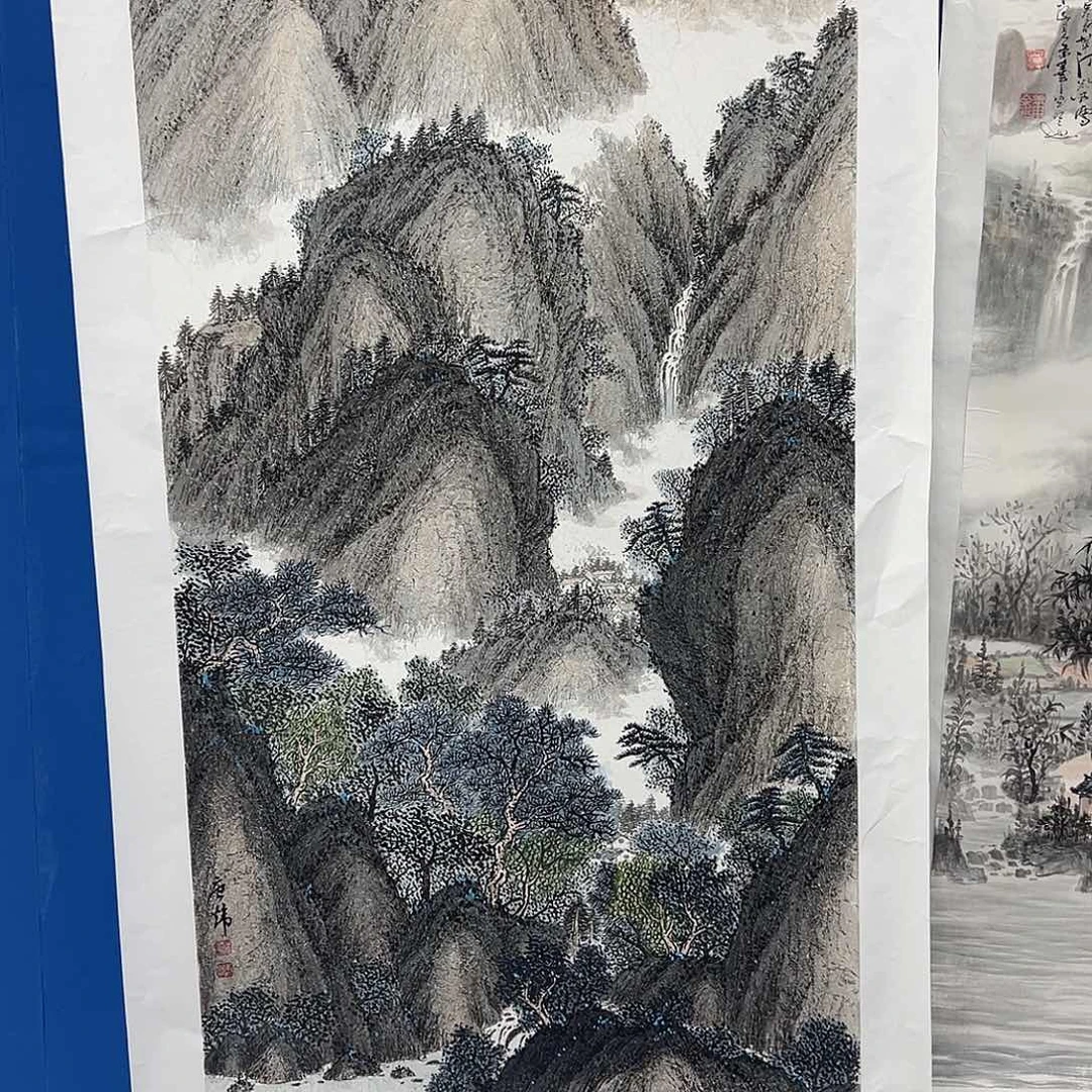 冷***树国画国画纯手绘作品