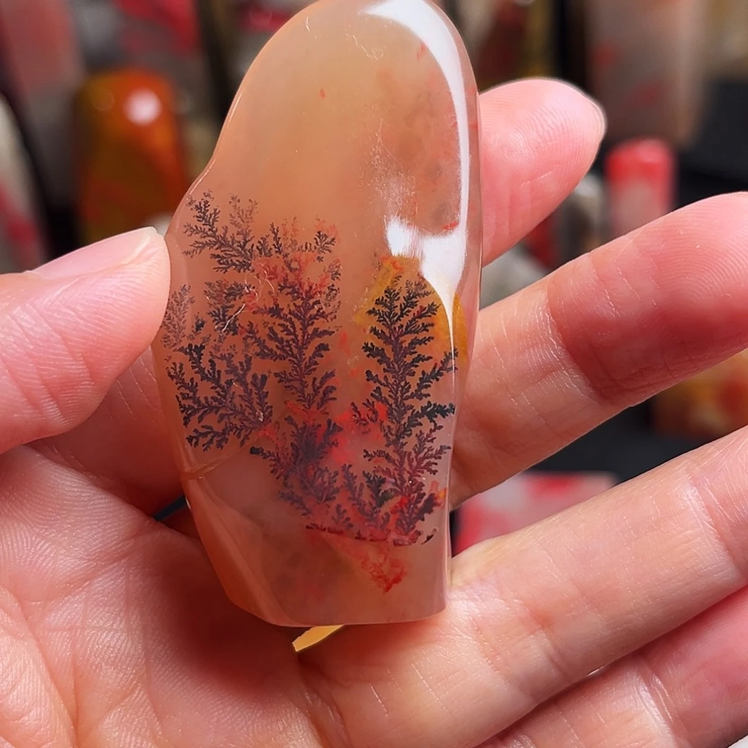 印石巴林石鸡血石挂件