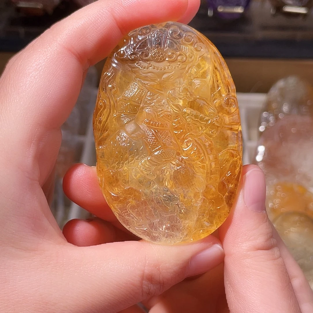 颈饰未镶嵌水晶黄胶花